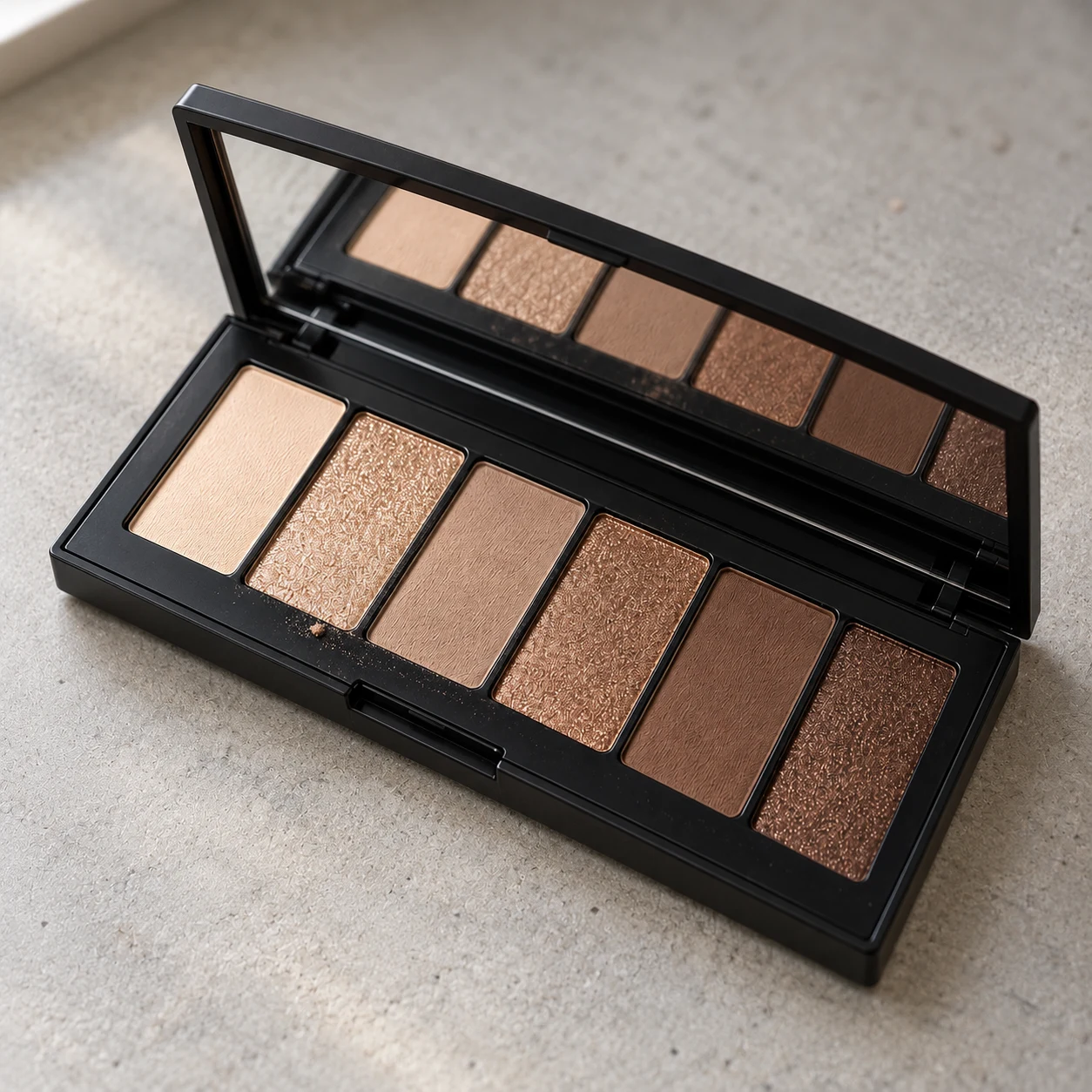 Soft-glam makeup palette visualization